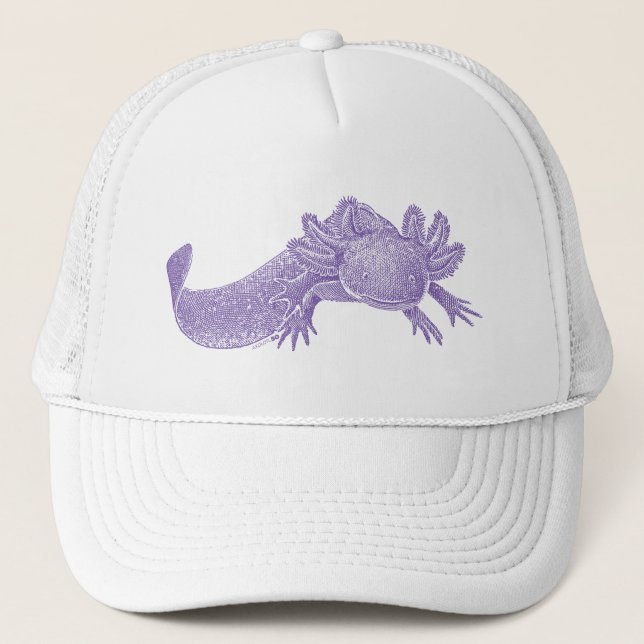 Boné de Caminhoneiro Axolotl - ROXO (Frente)