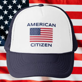 Boné de Caminhoneiro Bandeira EUA Cidadão American