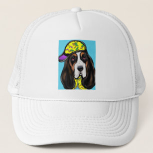 Boné de Caminhoneiro Basset Hound
