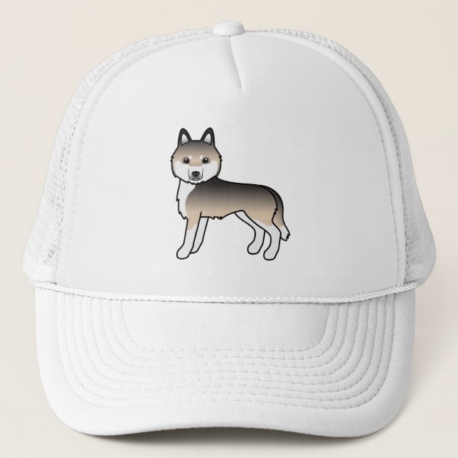 Boné de Caminhoneiro Cachorro de Desenho Animado F (Frente)