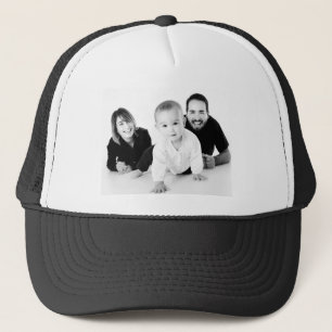 Boné de Caminhoneiro com Foto Personalizada da Fam