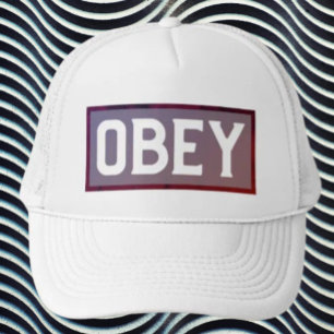Boné de Caminhoneiro com Tipografia OBEY – Streetw