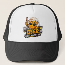 Boné de Caminhoneiro de Cerveja Engraçado