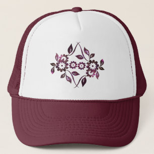 Boné de Caminhoneiro de Flor