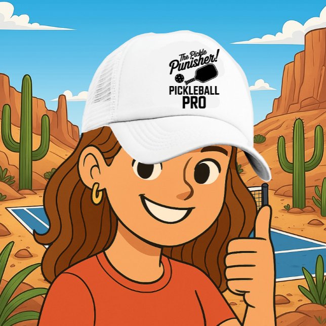 Boné de Caminhoneiro de Pickleball com Poder de Re (PICKLEBALL TRUCKER HAT)