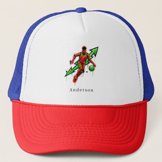 Boné de caminhoneiro de verão personalizado de tre (Frente)