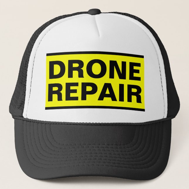 Boné de Caminhoneiro Drone Repair™ (Frente)