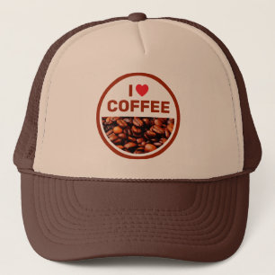 Boné de Caminhoneiro Eu Amo Café™