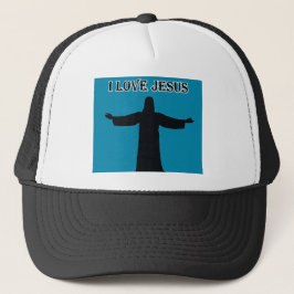 Boné de Caminhoneiro Eu amo Jesus