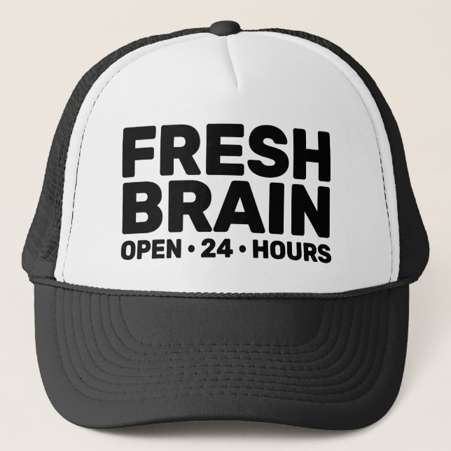 Boné de Caminhoneiro Fresh Brain™ (tamanho grande) (Frente)