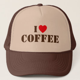 Boné de Caminhoneiro I Love Coffee™