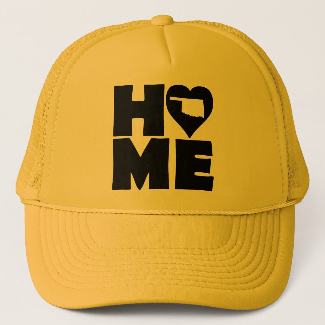 Boné de Caminhoneiro Oklahoma Home Heart State (Frente)