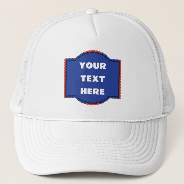 Boné de Caminhoneiro Personalizável com Insígnia d (Frente)