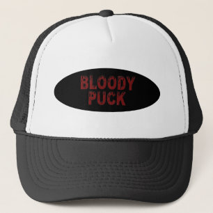 Boné de caminhoneiro preto Bloody Puck