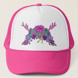 Boné de Caminhoneiro Rainha Flor Silvestre Selvage