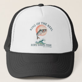 Boné de Caminhoneiro Rei da Pesca de Salmão com Ca