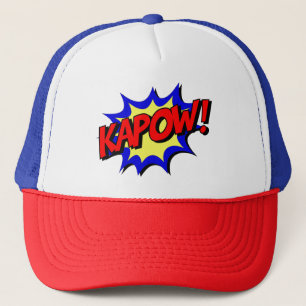 Boné de Caminhoneiro Retro Pop Art Comic KAPOW