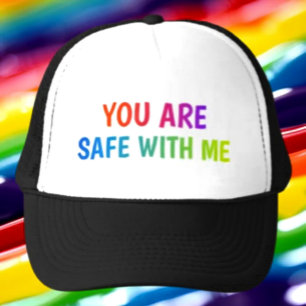 Boné de Caminhoneiro Safe Space – Você Está Seguro