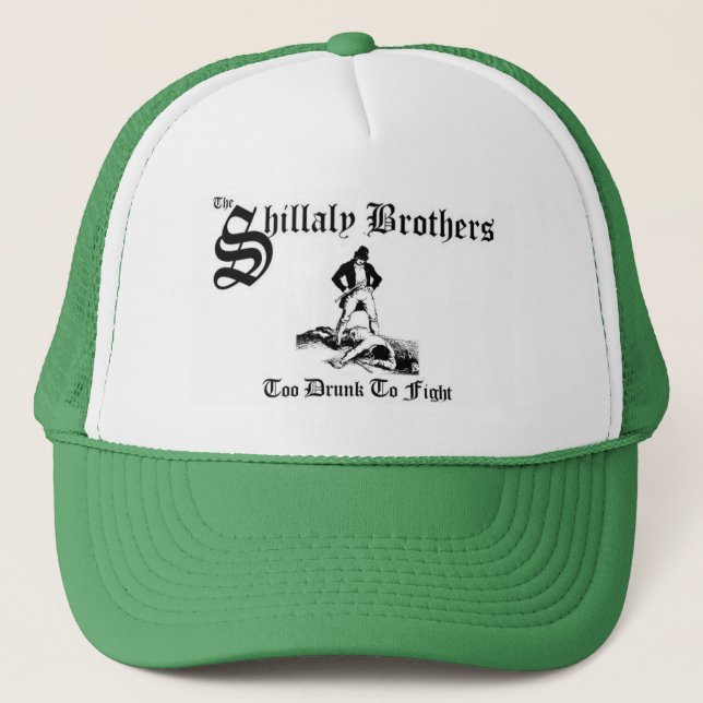 Boné de Caminhoneiro Shillaly Brothers Muito Bêbad (Frente)