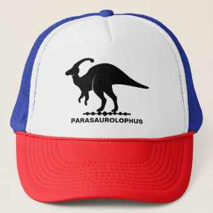 Boné de Caminhoneiro Silhueta de Parasaurolophus
