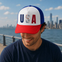 Boné de Caminhoneiro USA 4 de Julho – Estilo Patri