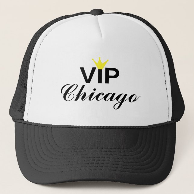 Boné de Caminhoneiro VIP Crown Chicago (Frente)