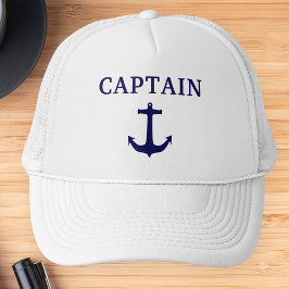 Boné de Capitão Âncora Azul Náutico