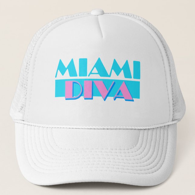Boné De "chapéu da diva Miami" (Frente)