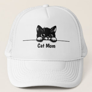Boné de chapéu Design de gato de pico bonito