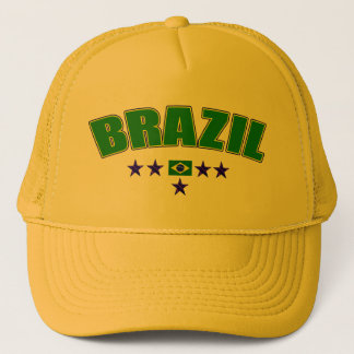 Boné de cinco estrelas do logotipo de Brasil do