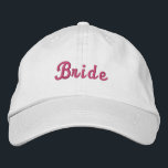Boné de Festa de casamento de Bachelorette Branco<br><div class="desc">Que todos saibam quem é a noiva. Que comecem as festividades!</div>