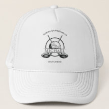 Boné de Golfe com Nome do Clube da Cruz Moderna