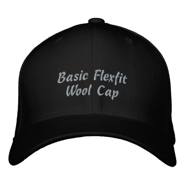 Boné de Lã Flexfit Básico Personalizado com Texto  (Frente)