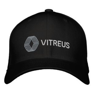 Boné de Lã flexível bordado pelo VITREUS   PRETO