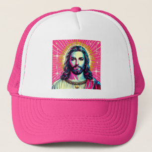 Boné de motorista Pink Jesus!