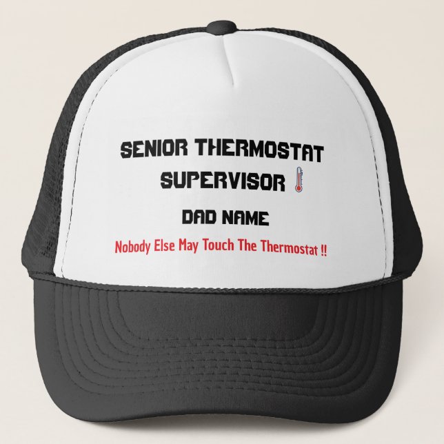 Boné de Supervisor de Termostato Personalizado par (Frente)