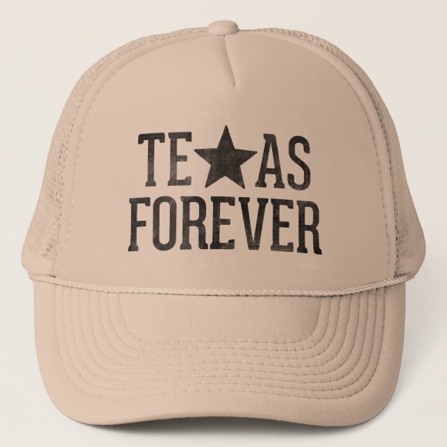 Boné De Texas chapéu do camionista para sempre (Frente)