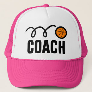 Boné de treinador de basquete feminino