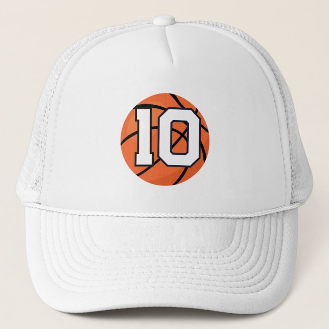 Boné de Trucker Esportivo Estilo Basquete Número 1 (Frente)