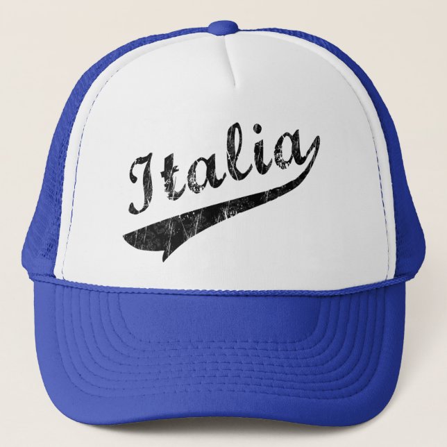 Boné de Trucker Retro do Italia Baseball (Frente)