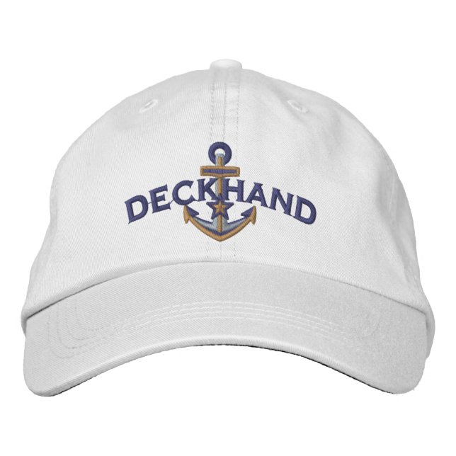 Boné Deckhand Nautical Star Anchor Embroidery (Frente)