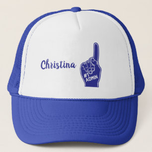 Boné Dedo personalizado da espuma do Admin do número u