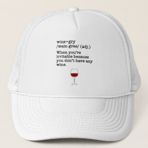 Boné Definição De Vinho Engraçado Com Vinho