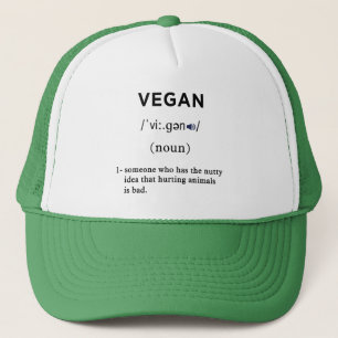 Boné definição vegetariana verde