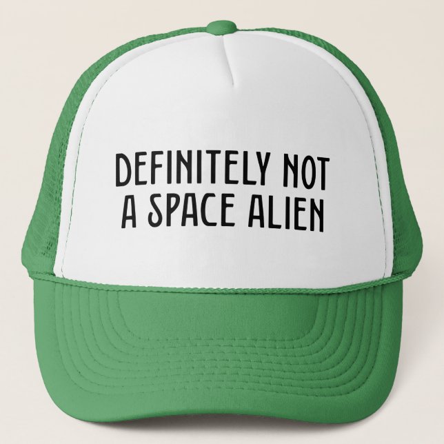 Boné Definitivamente Não É Uma Alienígena Espacial (Frente)