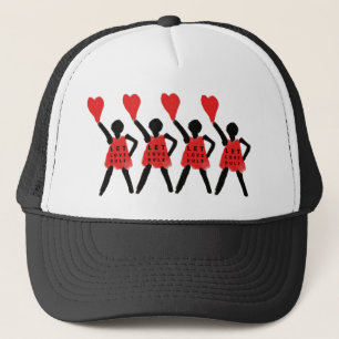 Boné Deixe que LoVE Rule Trucker chapéu