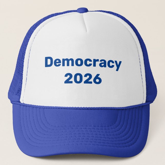 Boné Democracia 2026 Eleições de Médio Prazo (Frente)