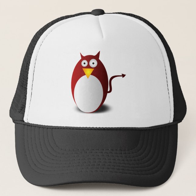 Boné Demônio do Mau demônio do diabo do Tux Ubuntu do P (Frente)