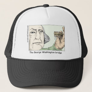 Boné Dentes de George Washington Presentes Engraçados e