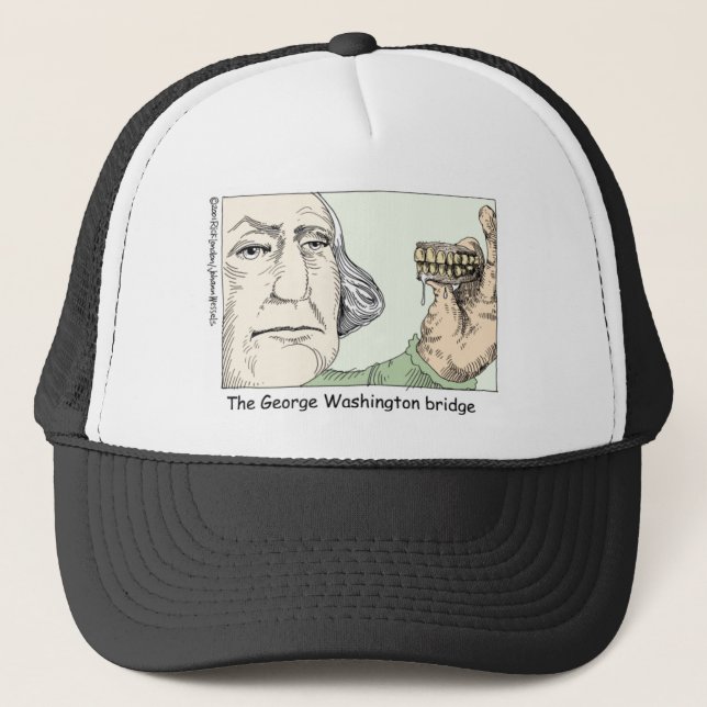 Boné Dentes de George Washington Presentes Engraçados e (Frente)